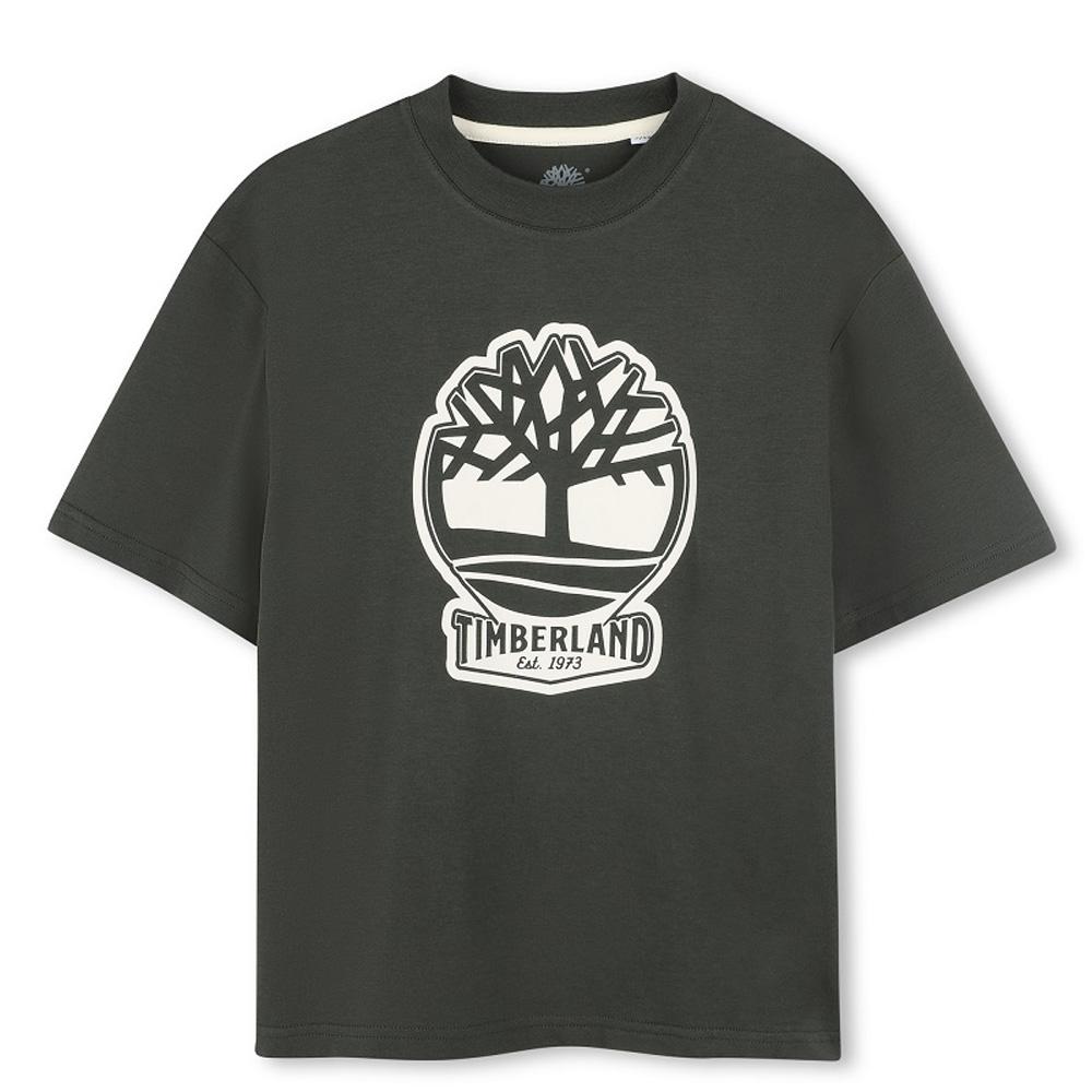 Camiseta verde para niño de Timberland T60422 barato