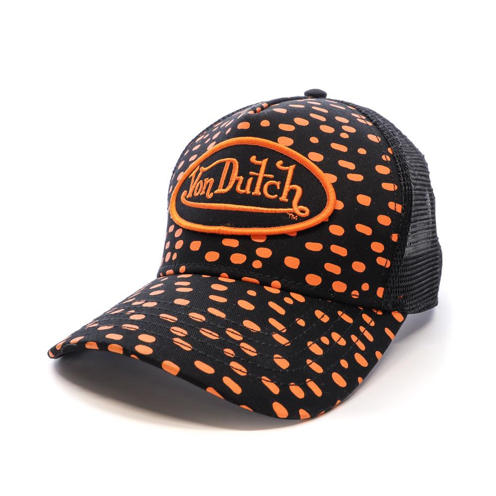 Casquette Noire/Orange Homme Von Dutch 909140 pas cher
