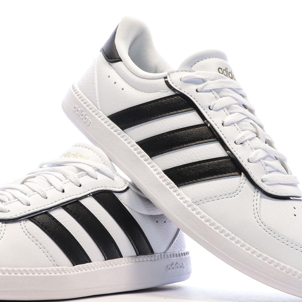 Baskets Blanches/Noir Femme Adidas Breaknet Sleek vue 7