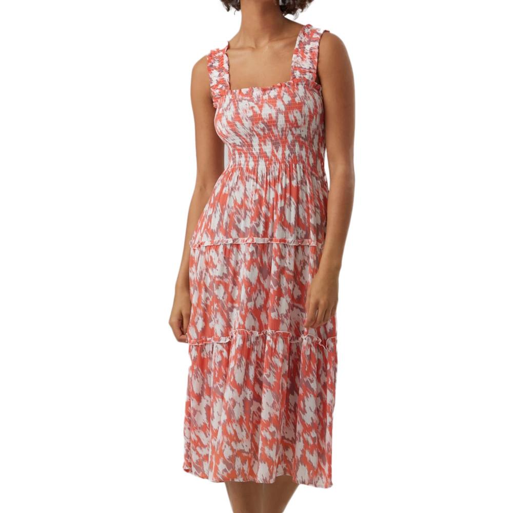 Robe Rouge/Rose Femme Vero Moda Enny pas cher
