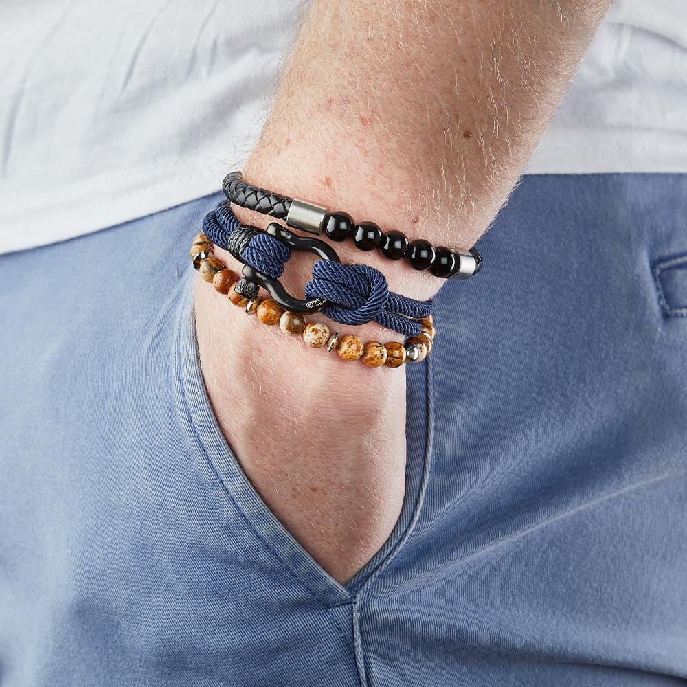 Bracelet Marron/Acier Homme Geographical Norway 315058 vue 2