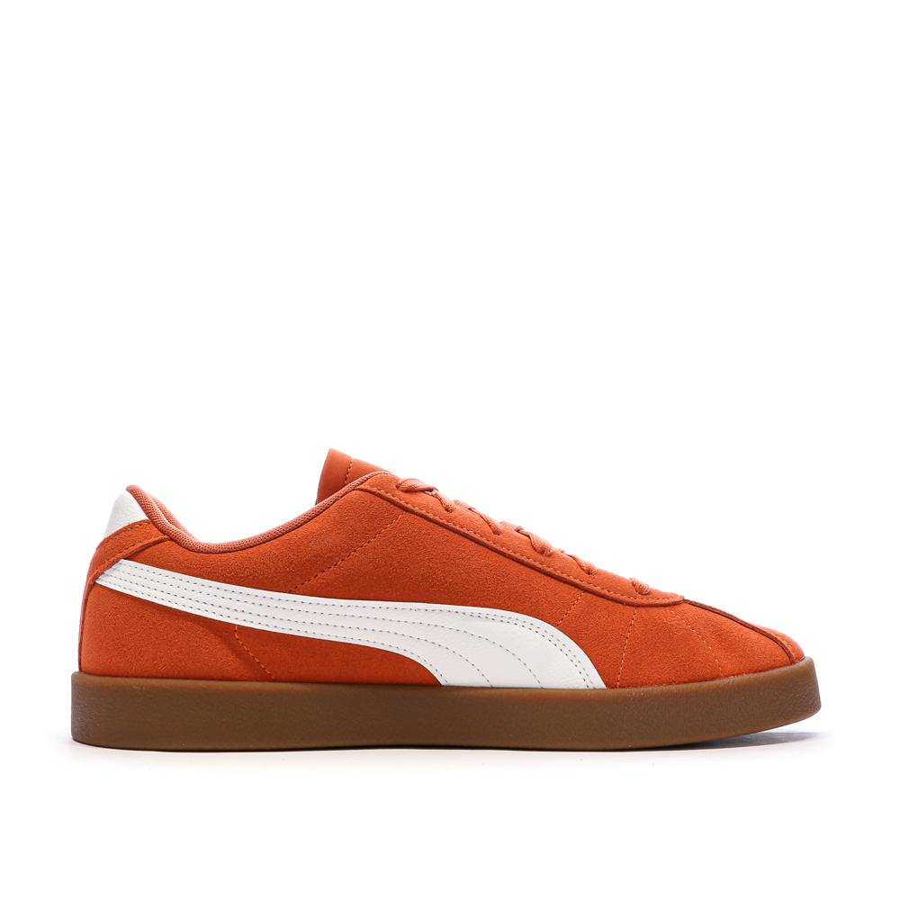Zapatillas naranjas para hombre Puma Club II ver 2