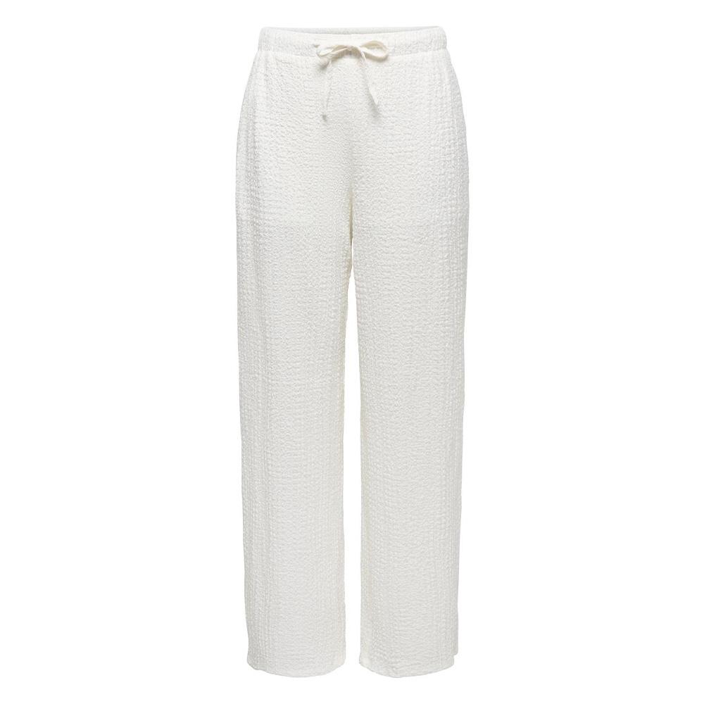 Pantalon fluide Blanc Femme JDY Turbo pas cher