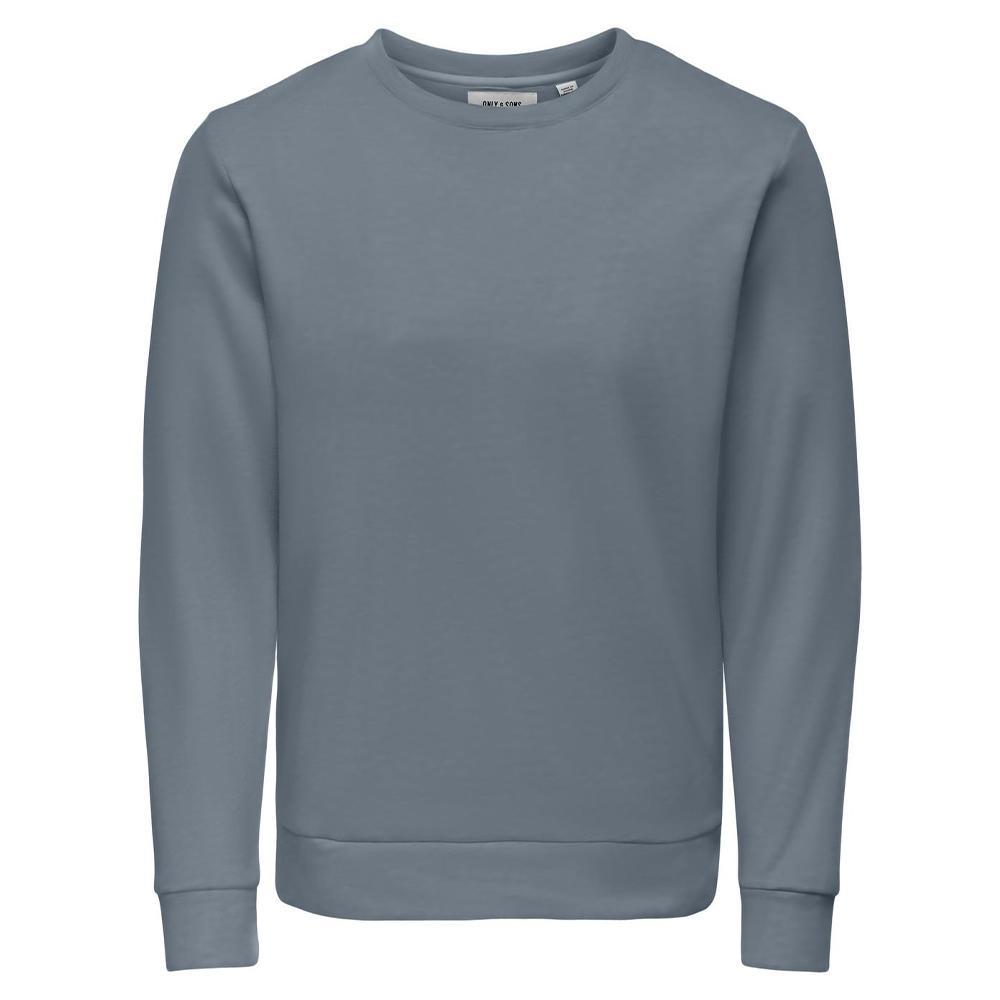 Sweat Bleu Homme Only & Sons Chase pas cher