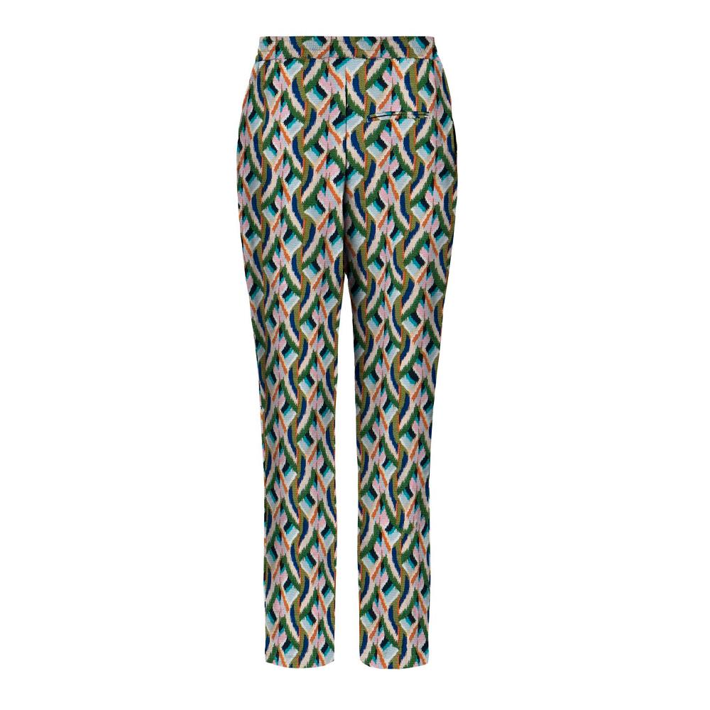 Pantalon Vert/Bleu à Motifs Femme Only vue 2