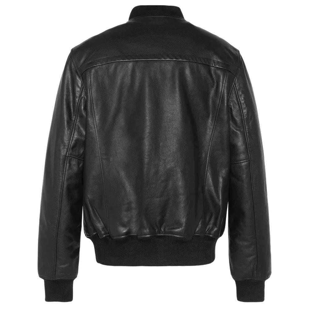Bomber Noir Homme Schott LCCITY vue 2