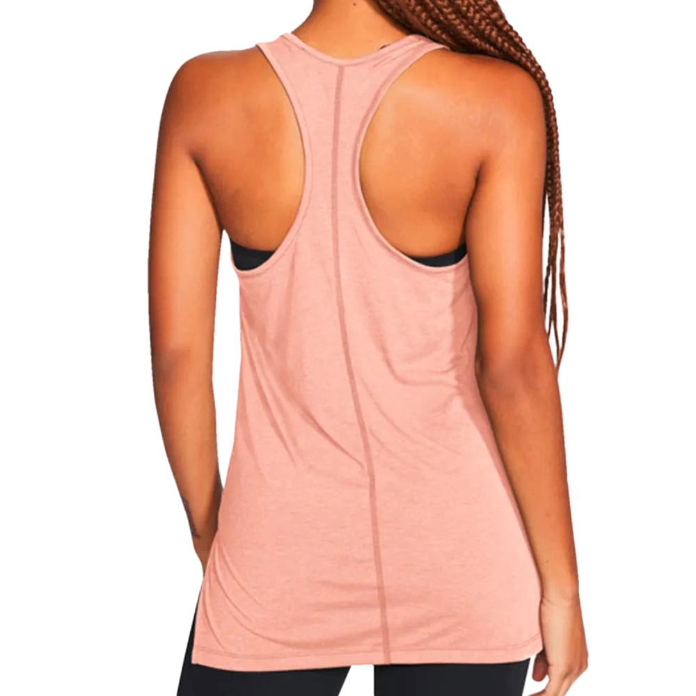 Débardeur Rose Femme Nike Yoga Layer Tank vue 2