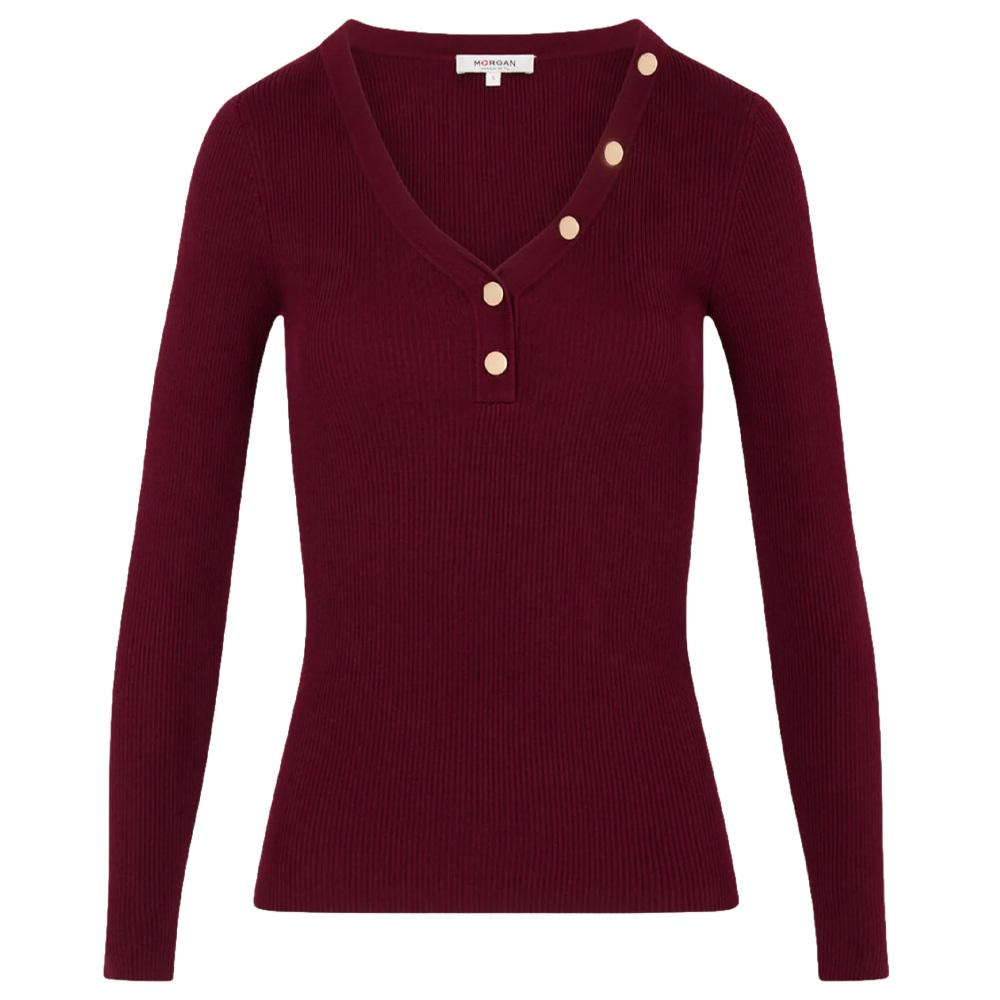 Pull Bordeaux Femme Morgan MBANBIN vue 3