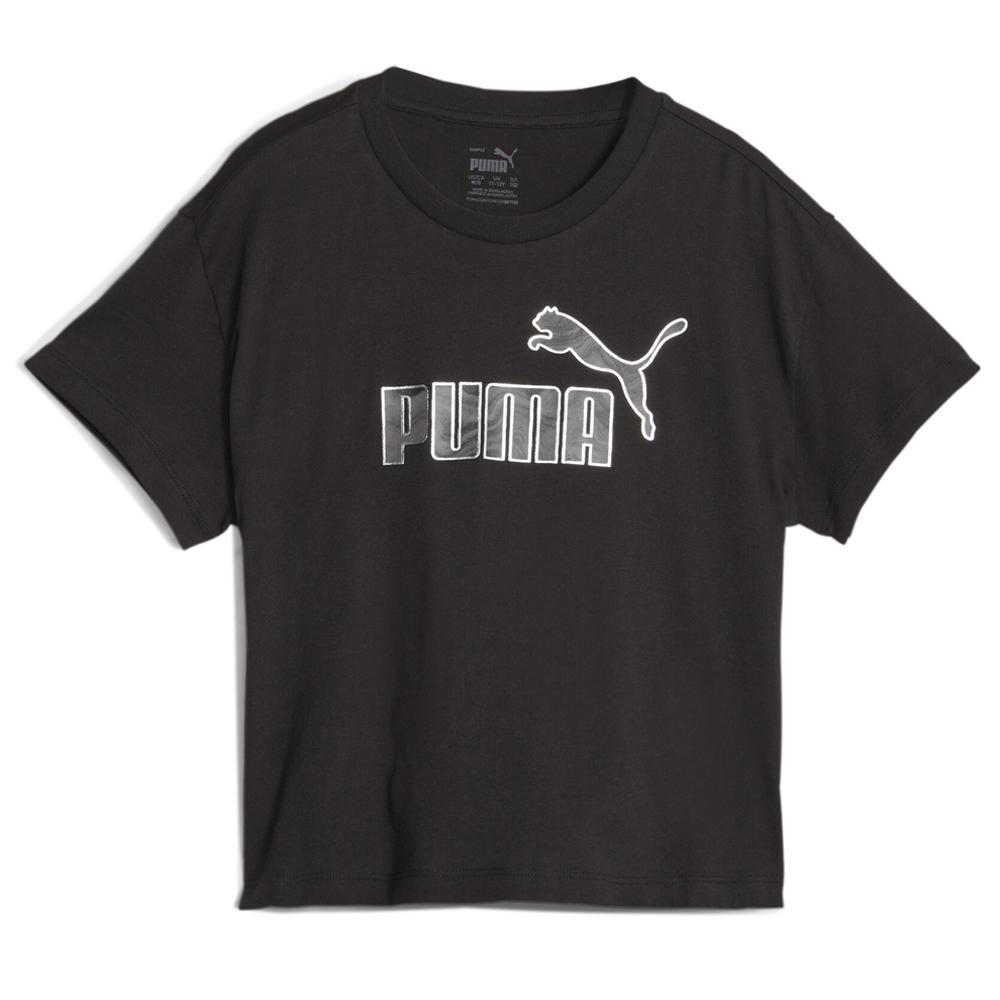 T-shirt Noir Fille Puma Marble Rlx pas cher