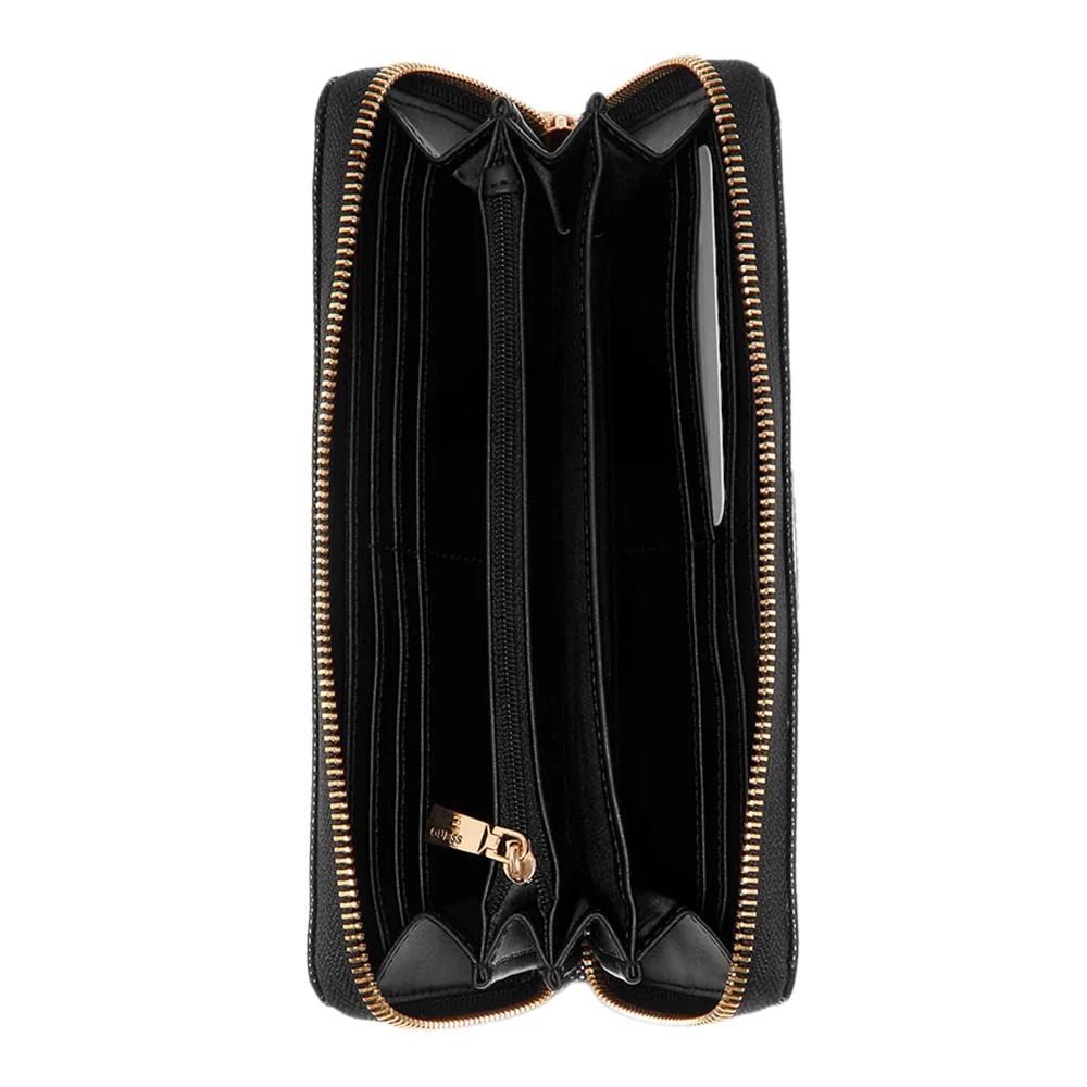 Portefeuille Noir Femme Guess Laurel vue 3