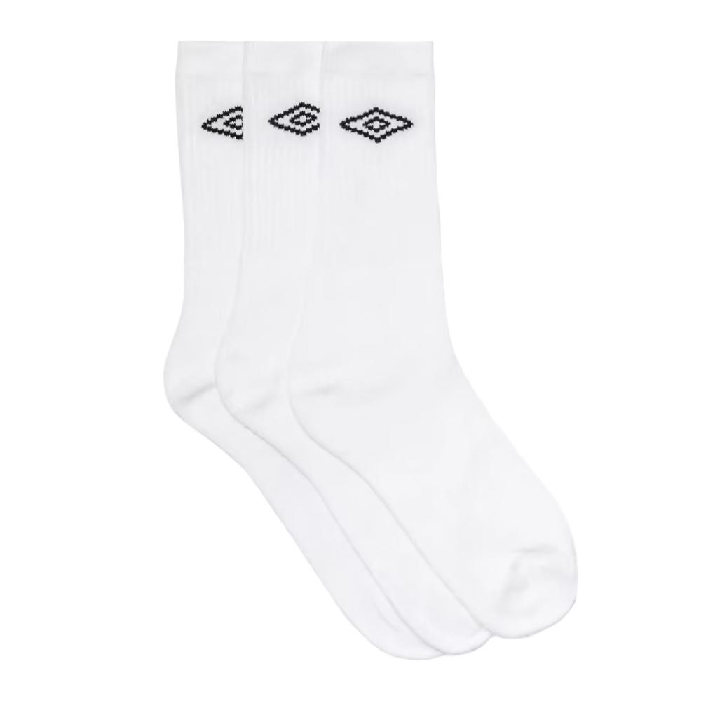 x3 Paires Chaussettes Blanc Homme Umbro Tennis pas cher