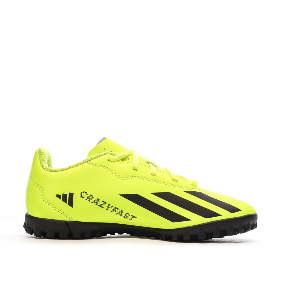 Chaussures de Foot Jaunes Enfant Adidas X Crazyfast Club TF vue 2