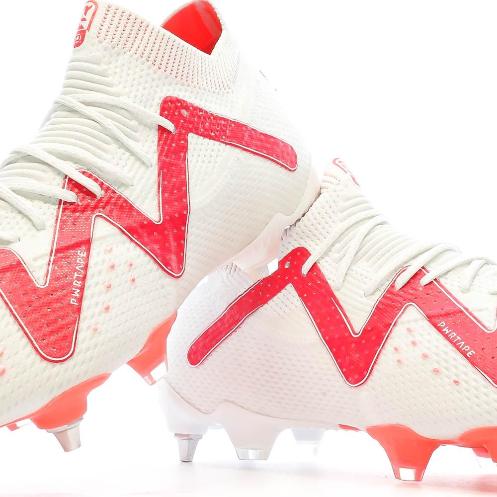 Chaussures de football Blanc/Rose Mixte Puma Future Ultimate MxSG vue 7