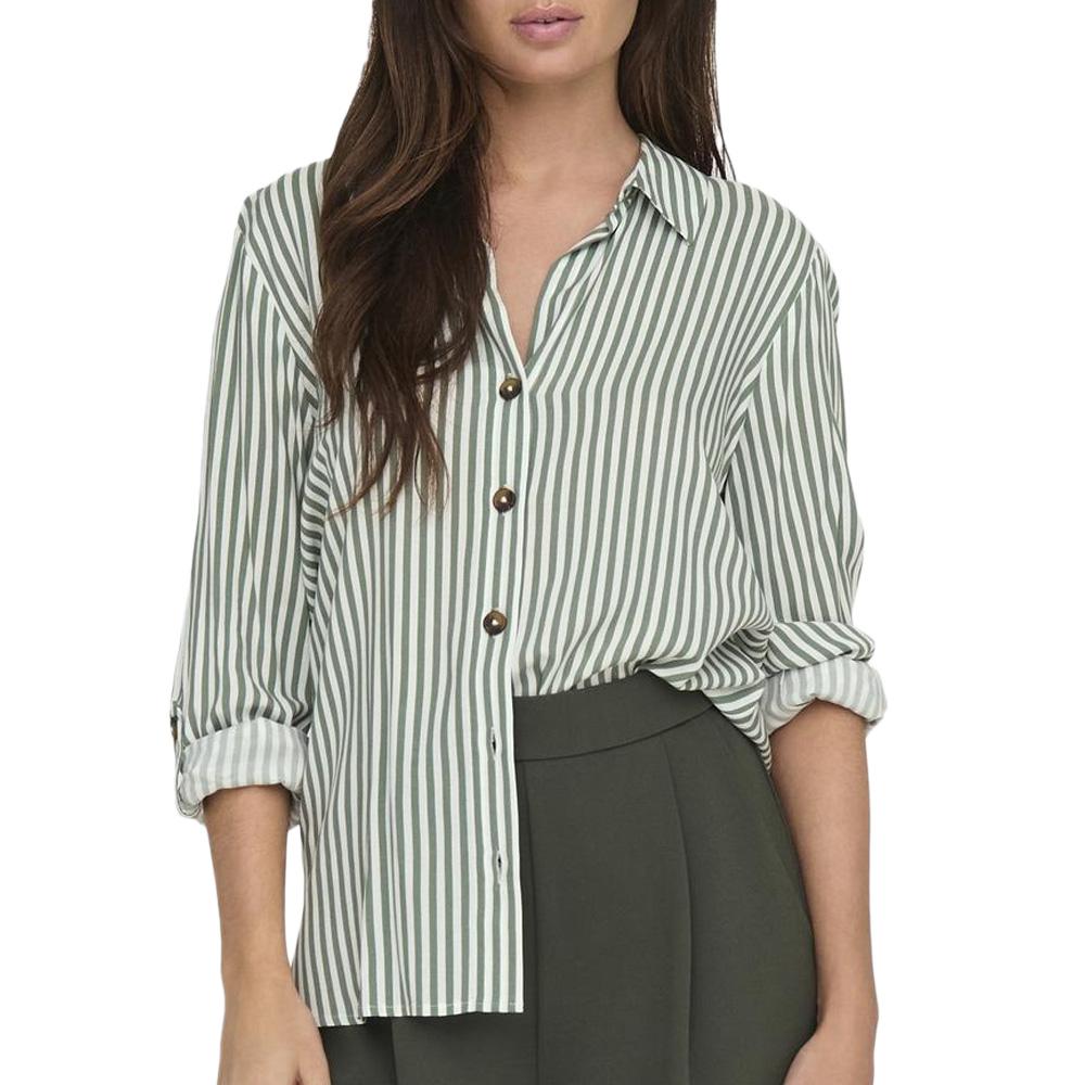 Chemise Blanc/Kaki Femme JDY Laurel pas cher