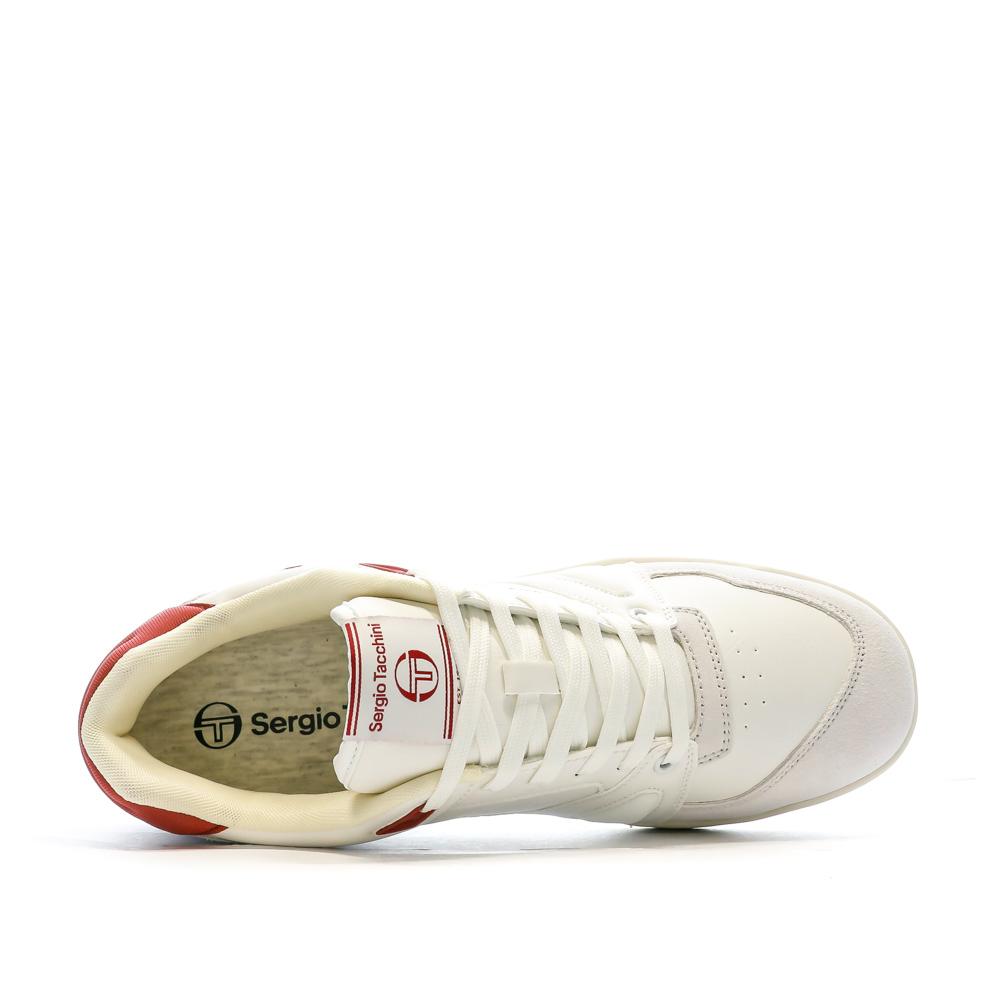 Baskets Blanche/Rouge Homme Sergio Tacchini Milano vue 4