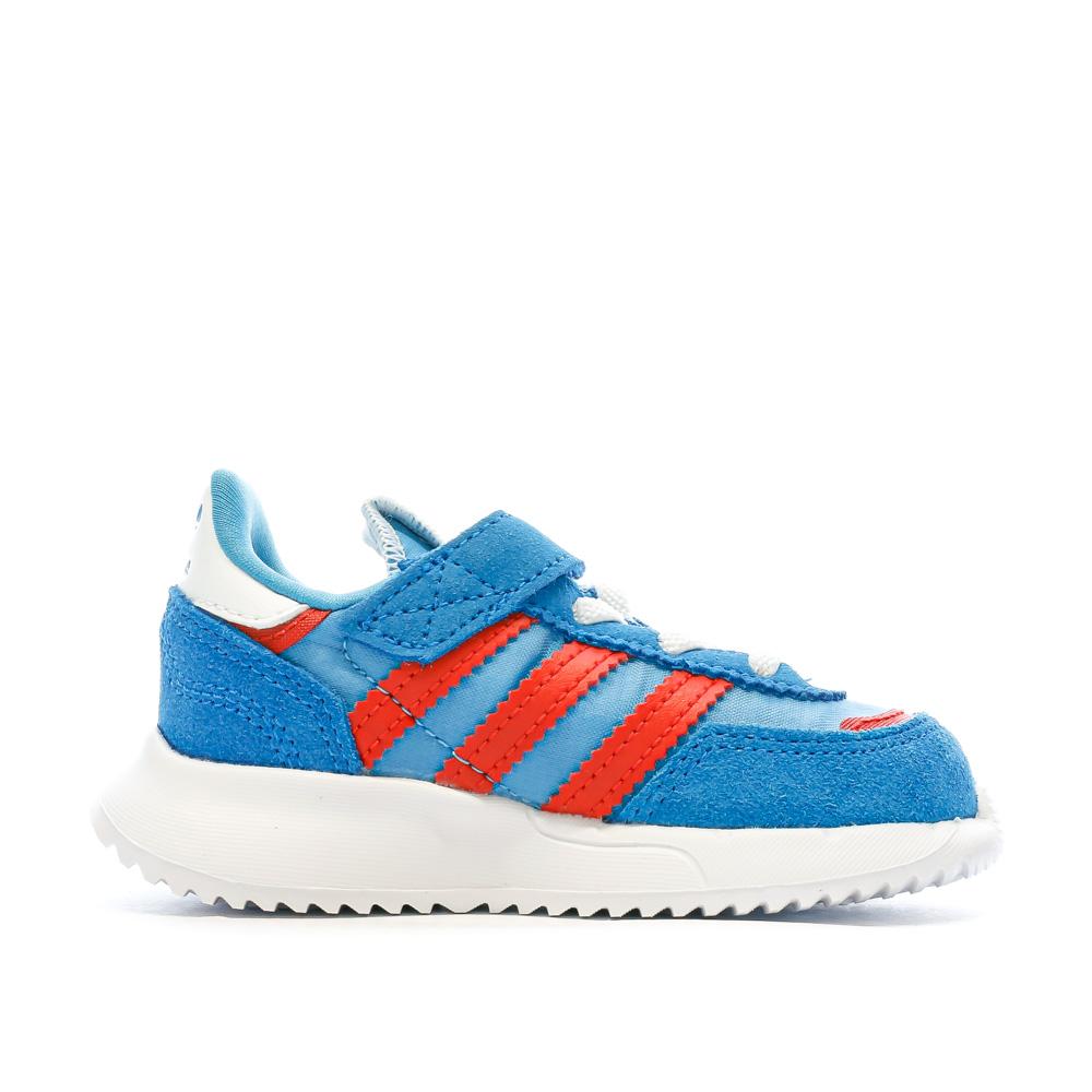 Baskets Bleu Garçon Adidas Retropy vue 2