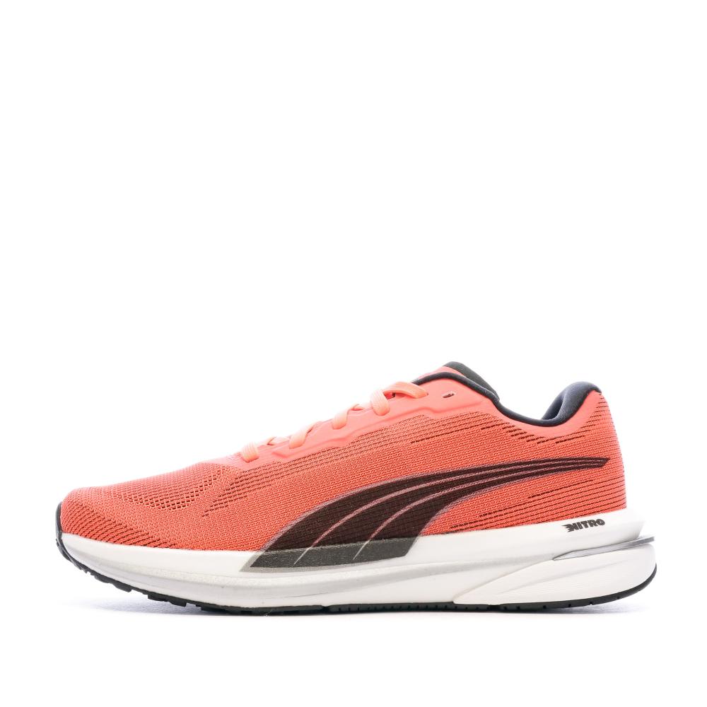 Chaussures de running Orange Femme Puma Velocity Nitro pas cher