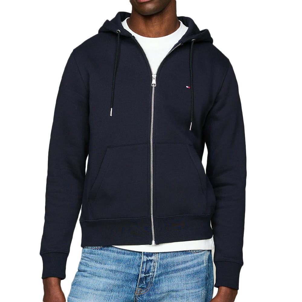 Sweat Zippe Capuche Marine Homme Tommy Hilfiger Classic Flag pas cher