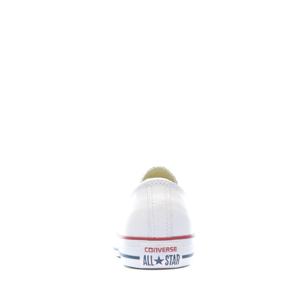 All Star Baskets cuir blanc homme/femme Converse vue 3