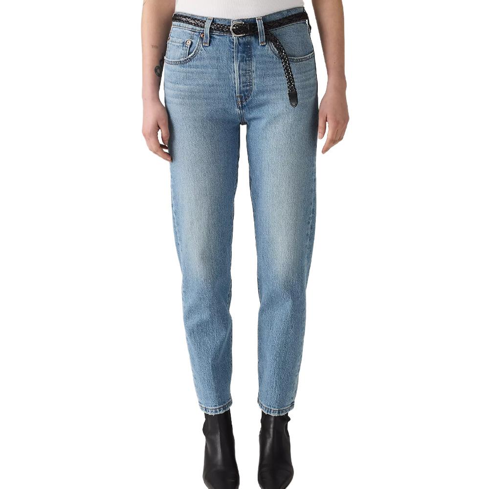 Levi's Original Cropped Jeans 501 Himmelblau für Damen günstig