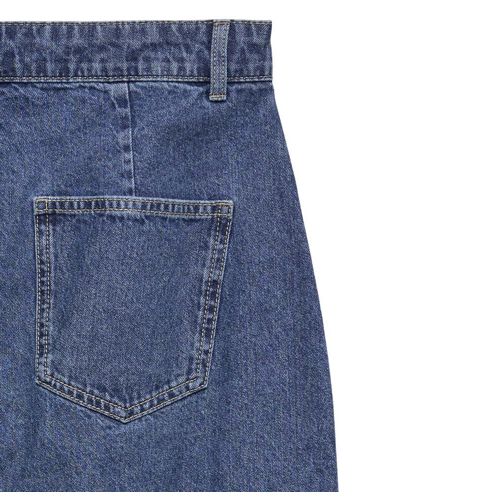 Jupe en Jean Bleu Foncé Femme Vero Moda Elfi vue 2