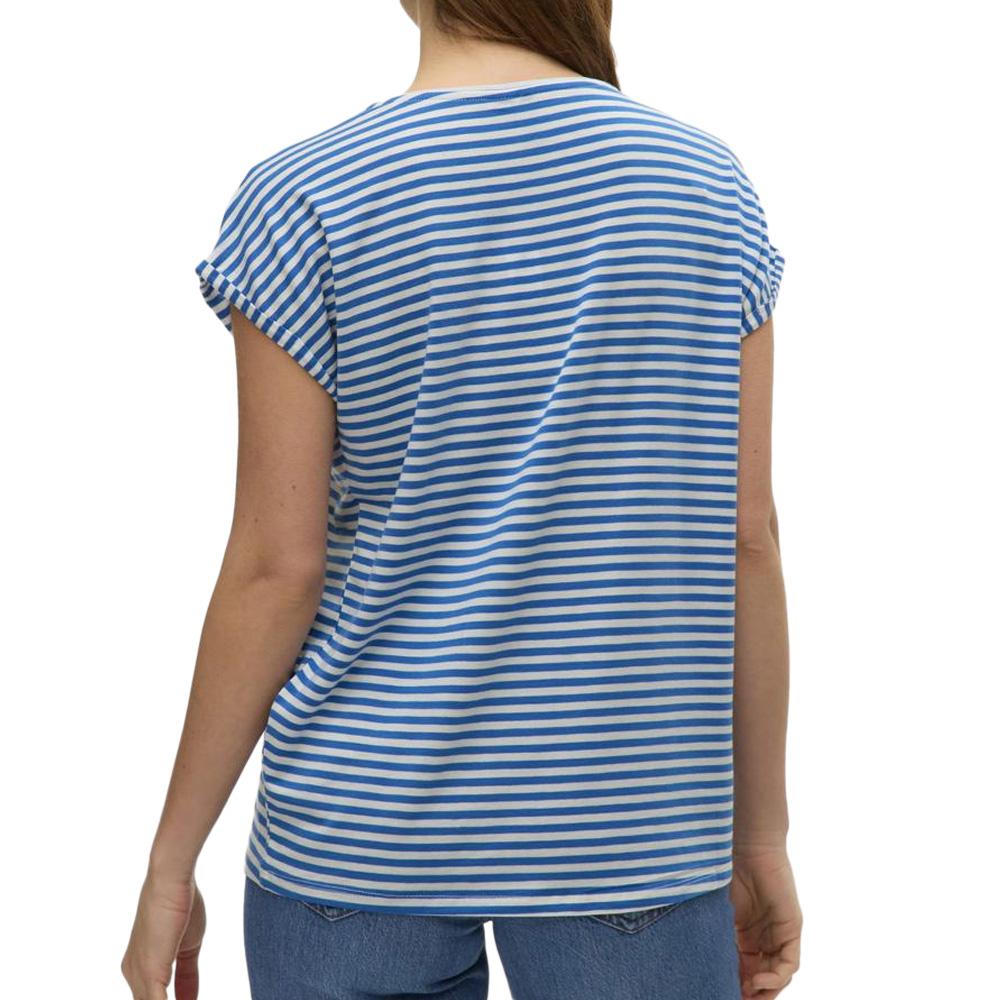 T-shirt Bleu/Blanc Femme Vero Moda Mava vue 2