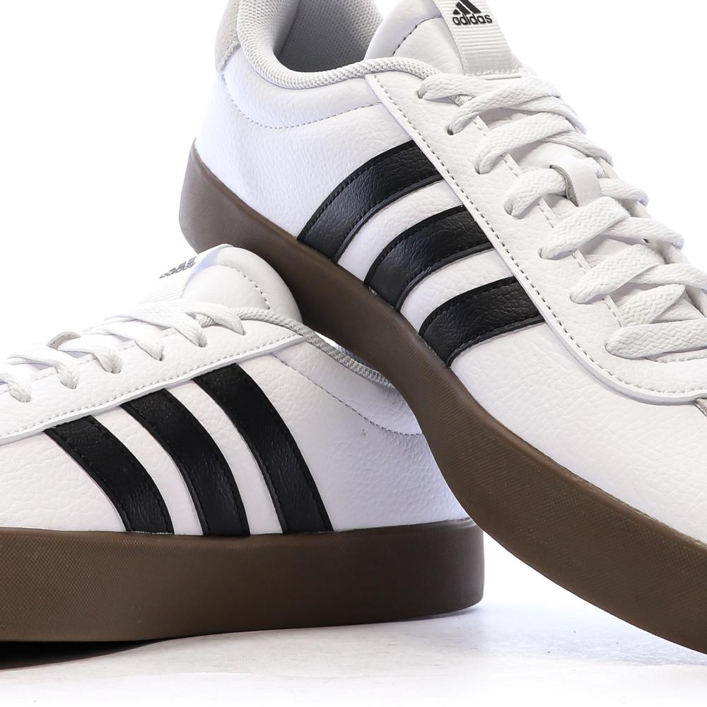 Baskets Blanc/Noir Homme Adidas Vl Court 3.0 vue 7