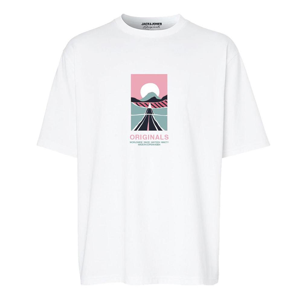 T-shirt Blanc Homme Jack & Jones Lafayette pas cher