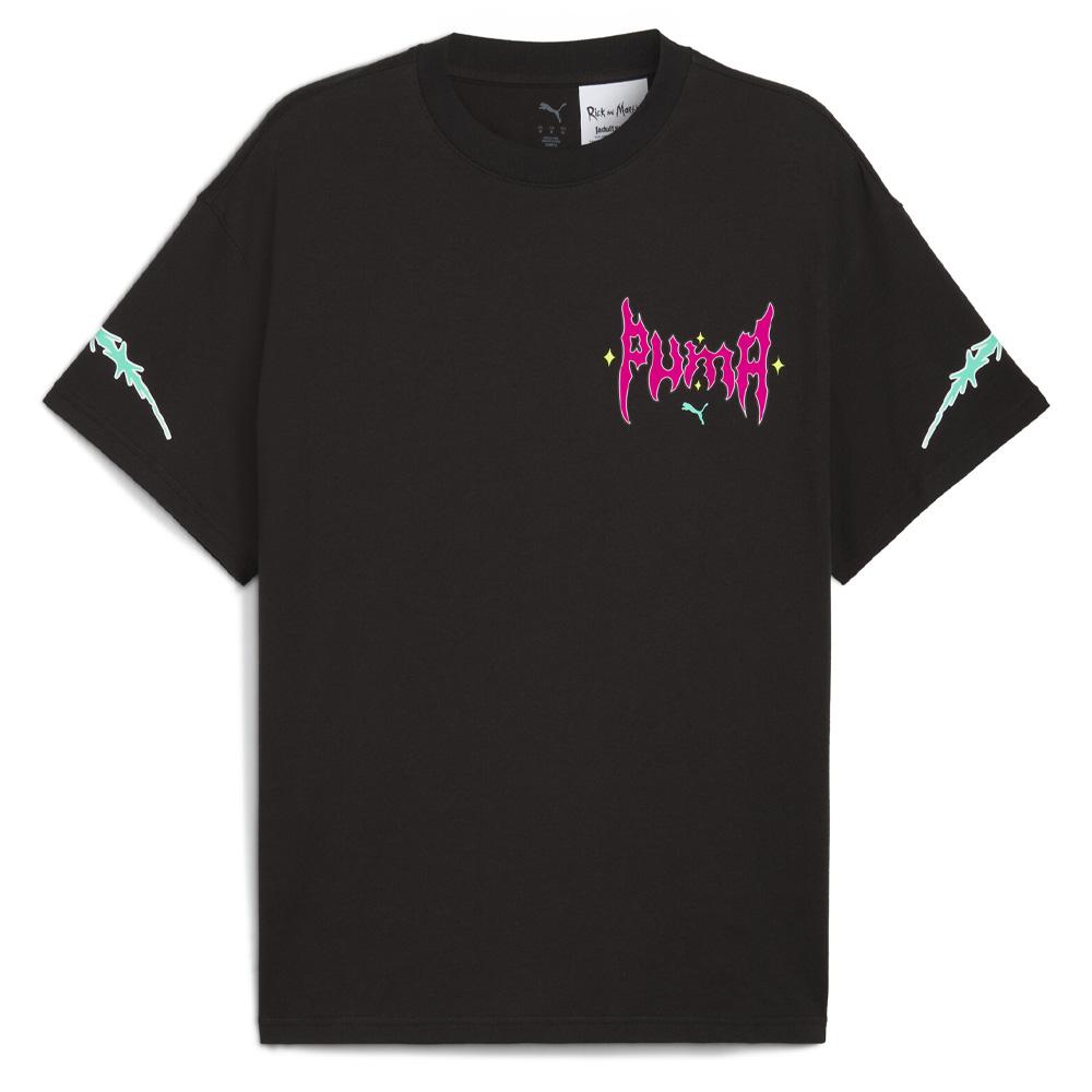 T-Shirt Noir Homme Puma Hoops X Rick And Morty pas cher
