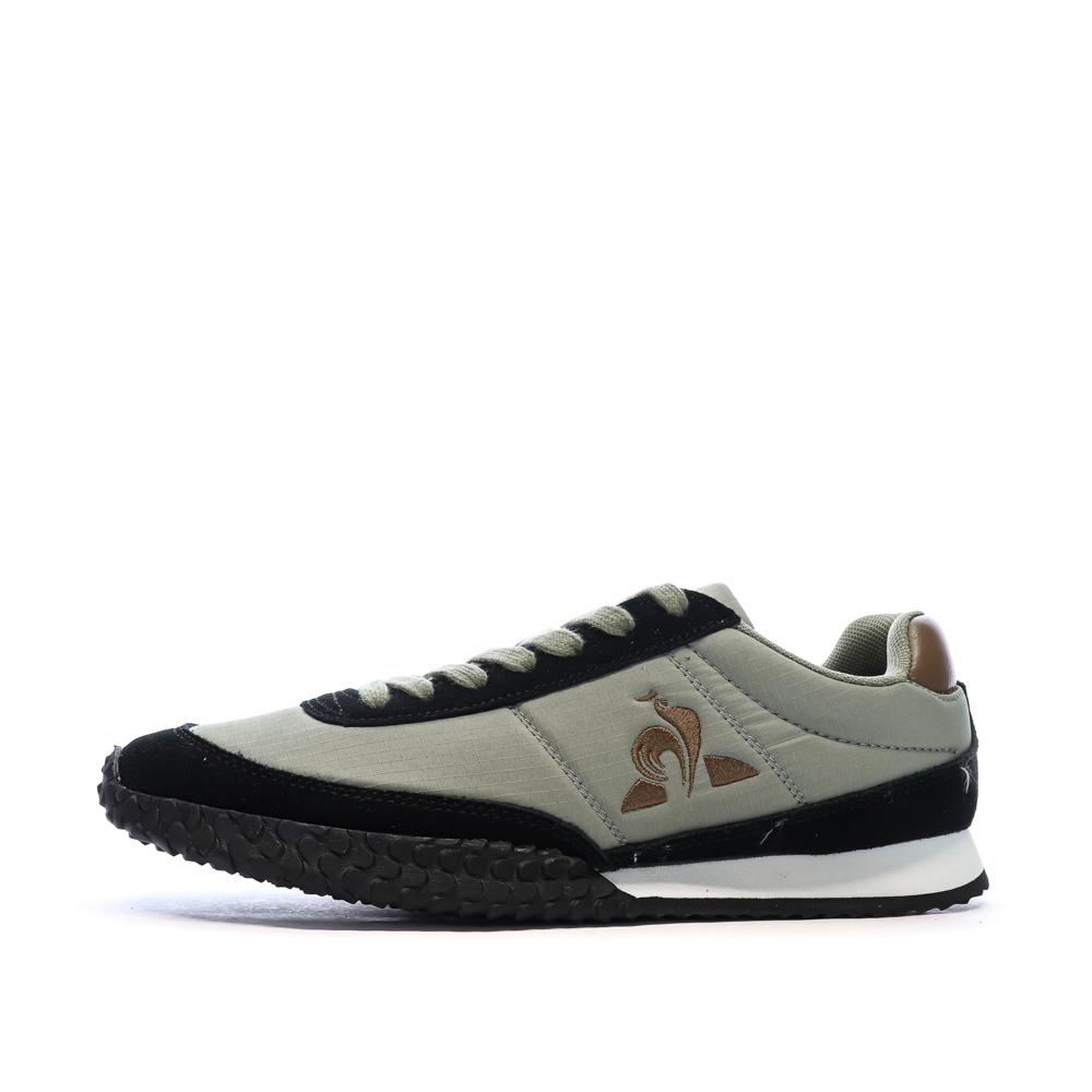 Baskets Vertes/Noires Homme Le Coq Sportif Veloce pas cher