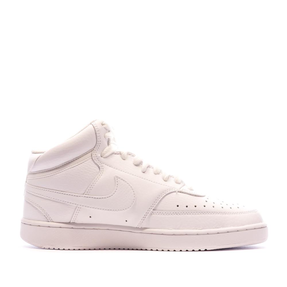 Basketts Blanches Femme Nike Court Vision Mid vue 2