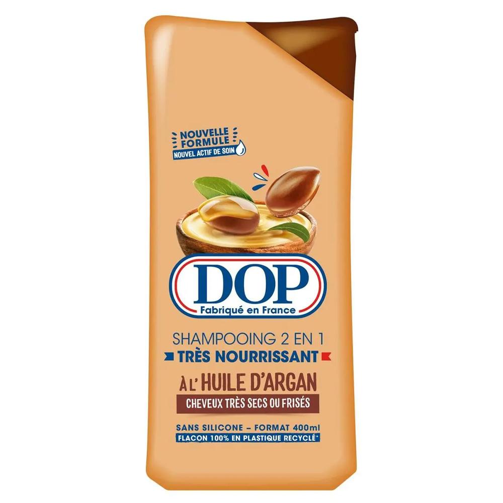 Shampoing L'huile d'argan 2 en 1 Dop Cheveux très sec ou frisés 400ml pas cher
