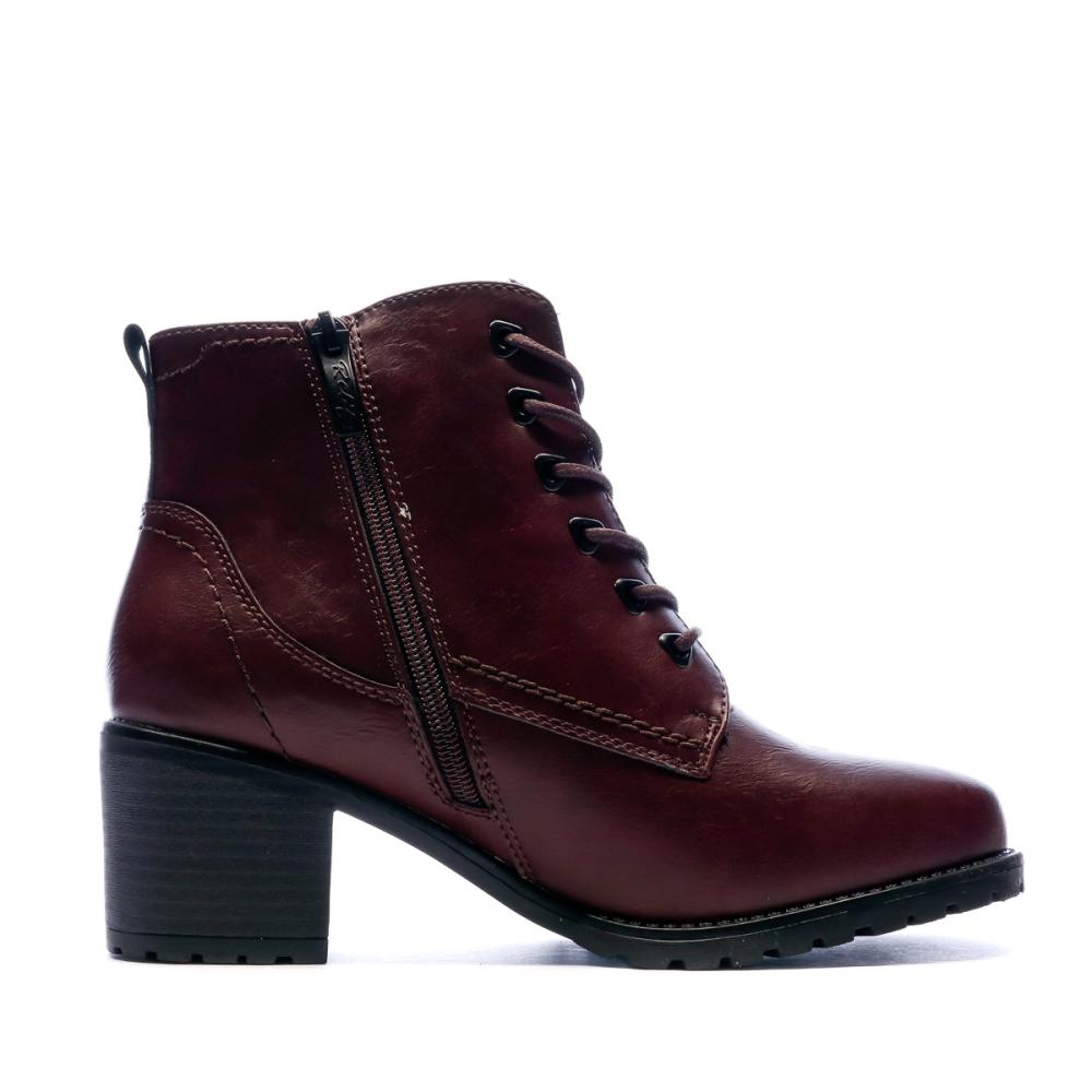 Bottines Bordeaux Femme Relife Joypan vue 2