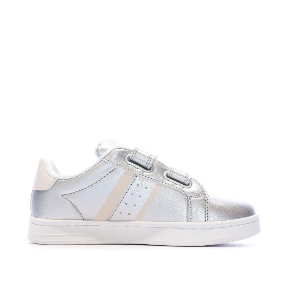 Baskets Blanche Argent/Blanc Fille Kappa Logo Alpha 2V vue 2