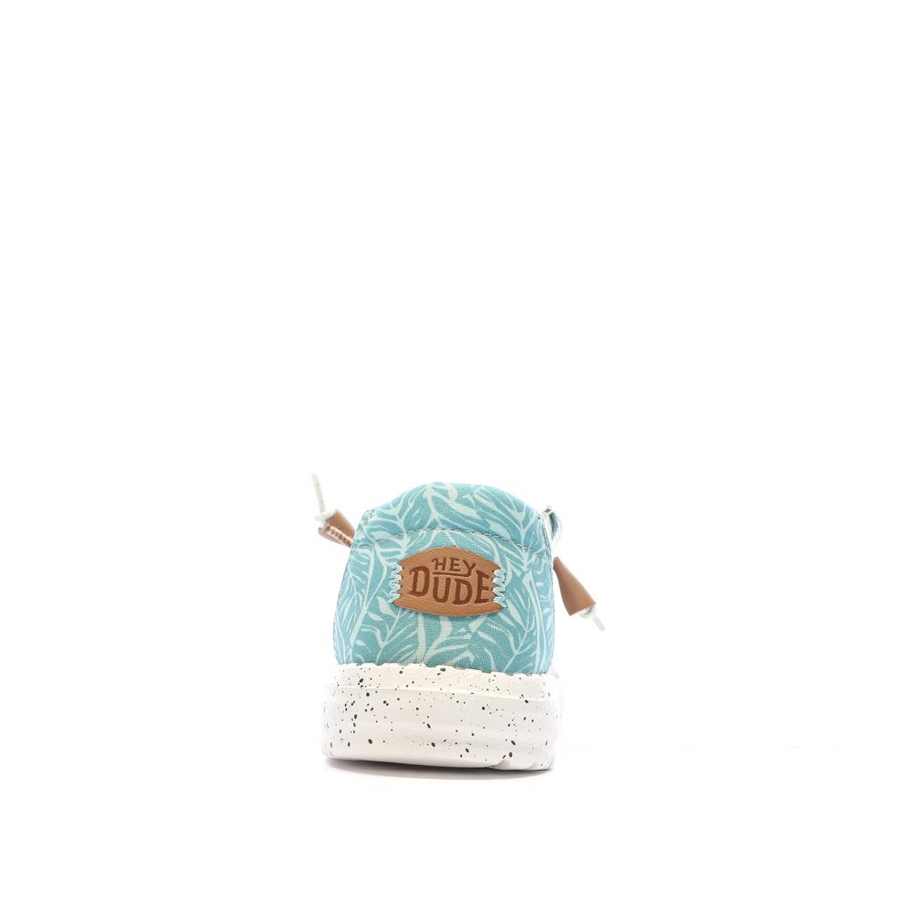 Chaussures Vert d'Eau Femme Hey Dude Wendy Heathered Slub vue 3