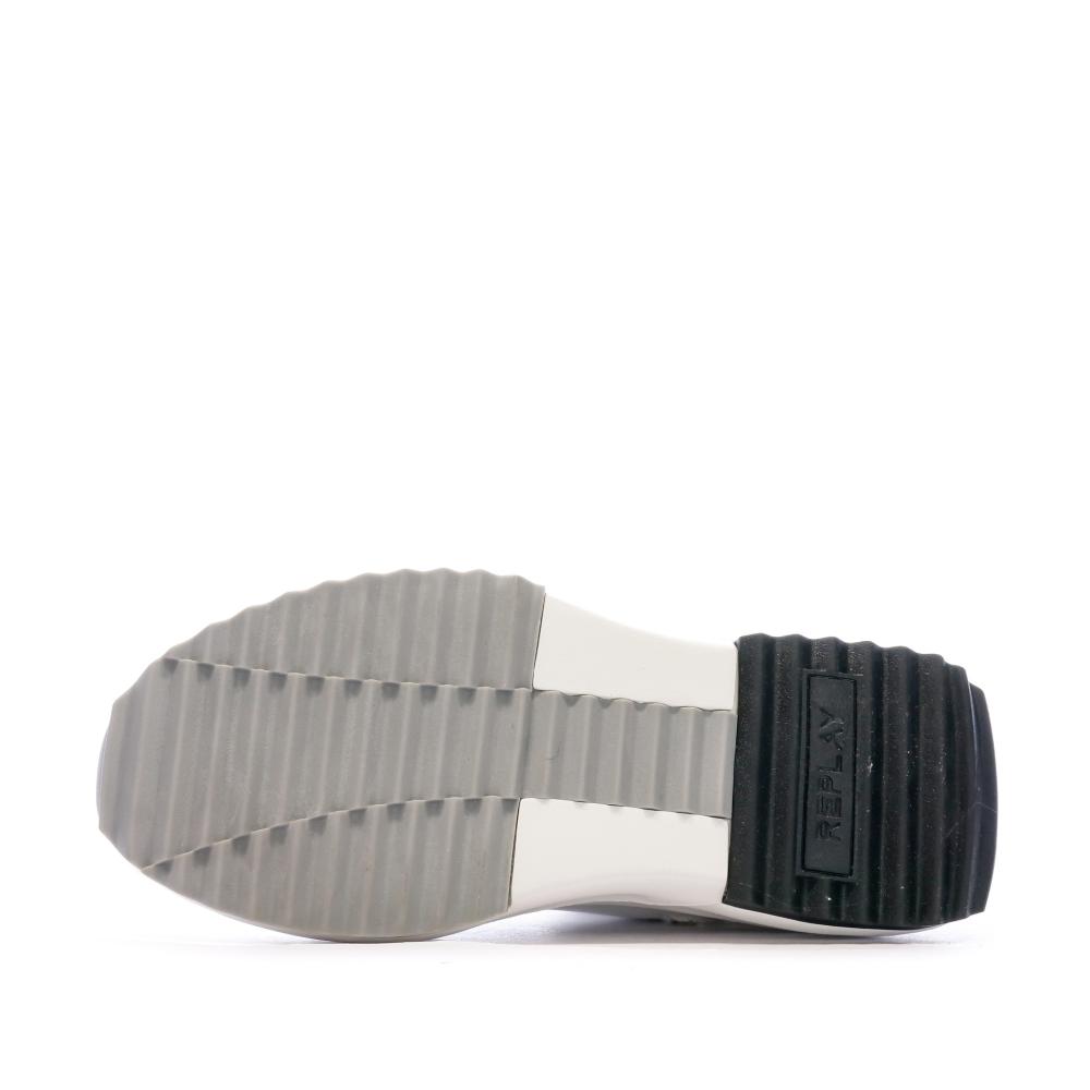 Baskets Blanche Femme Replay Aqua Stones vue 6
