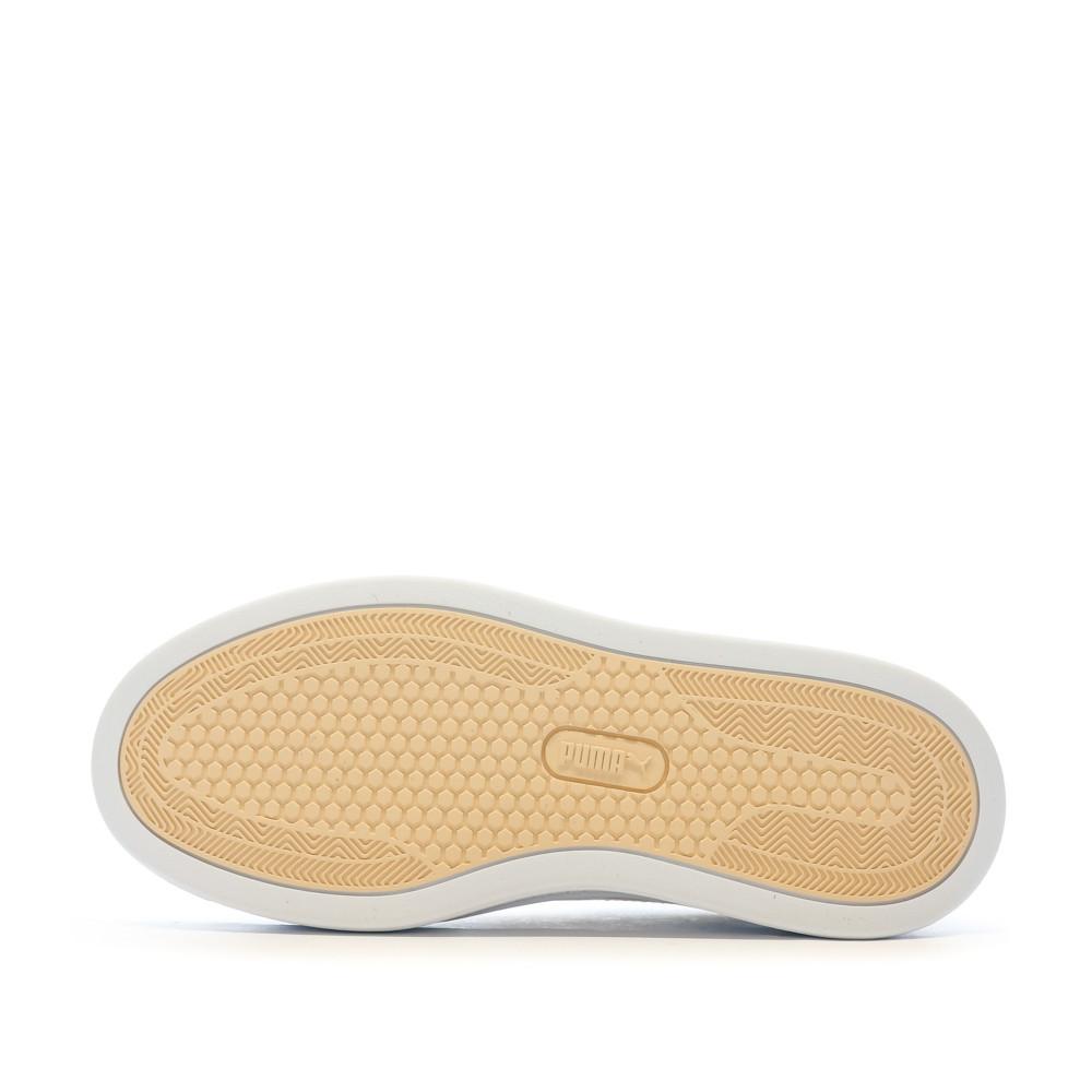 Baskets Blanches/Beige Femme Puma Smash Platform V3 vue 5