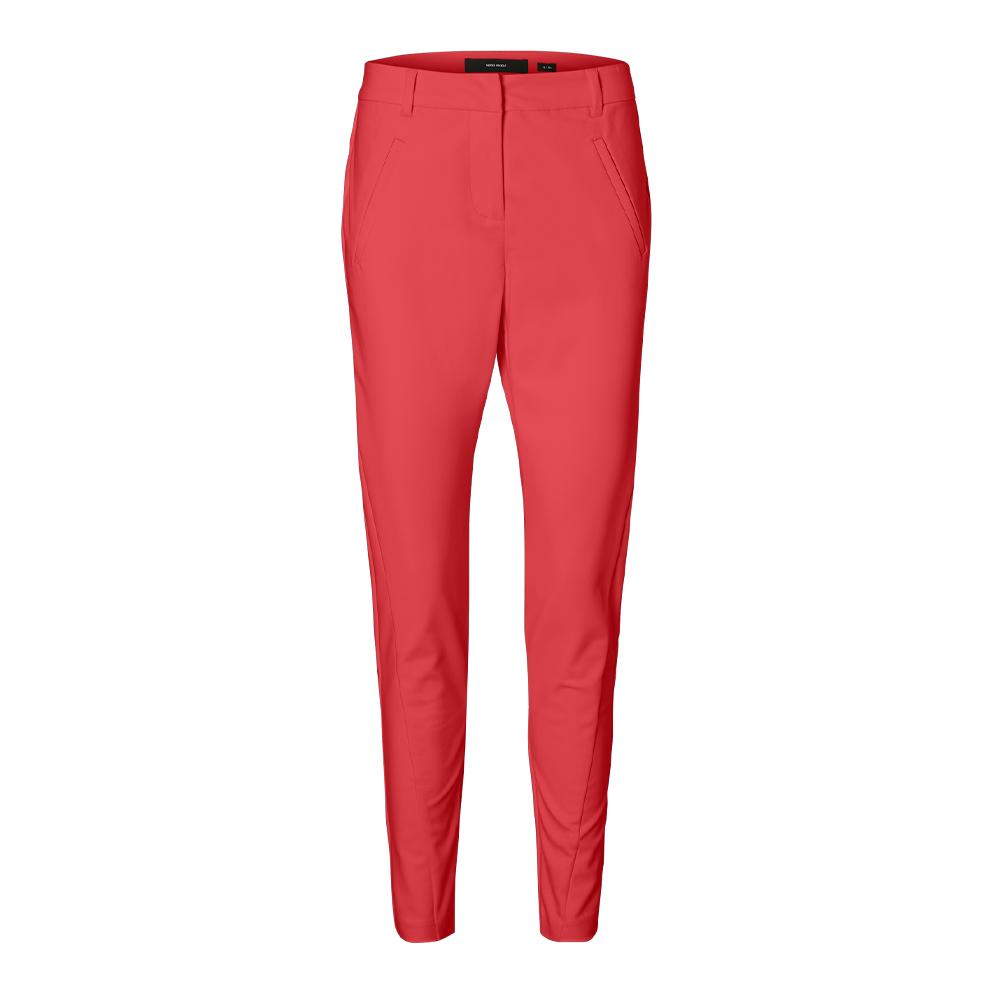 Pantalon Slim Rouge Femme Vero Moda Victoria pas cher