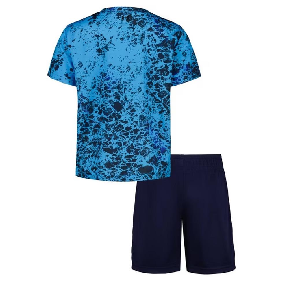 Ensemble Bleu/Noir Garçon Under Armour Tech Printed vue 2