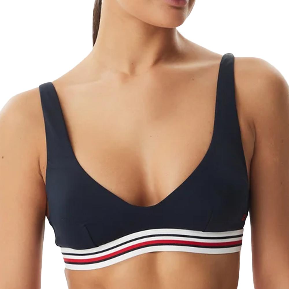 Haut de bikini Marine Femme Tommy Hilfiger Stripe pas cher