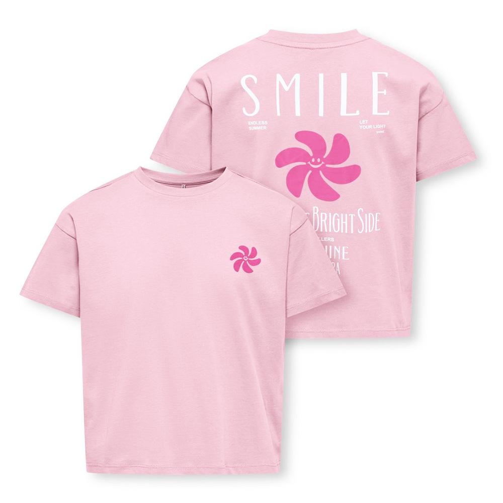 T-shirt Rose Fille Kids Only Sun-veras Flower vue 3