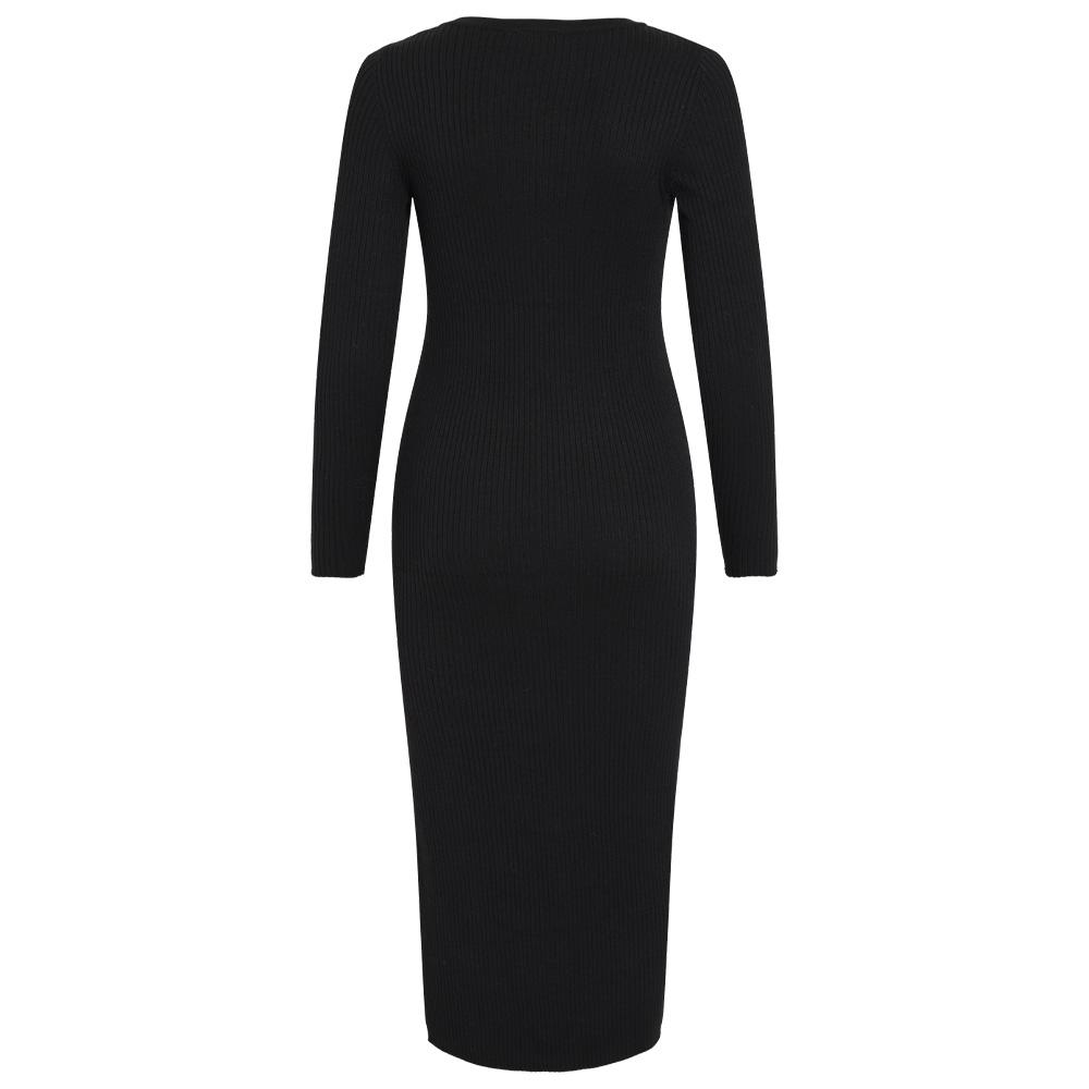 Robe Longue Noir Femme Vila Nelly vue 3