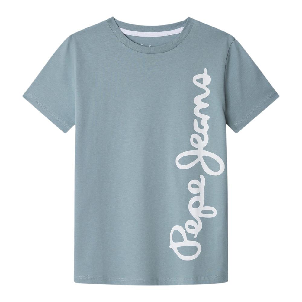 T-shirt Bleu Garçon Pepe Jeans Waldo pas cher