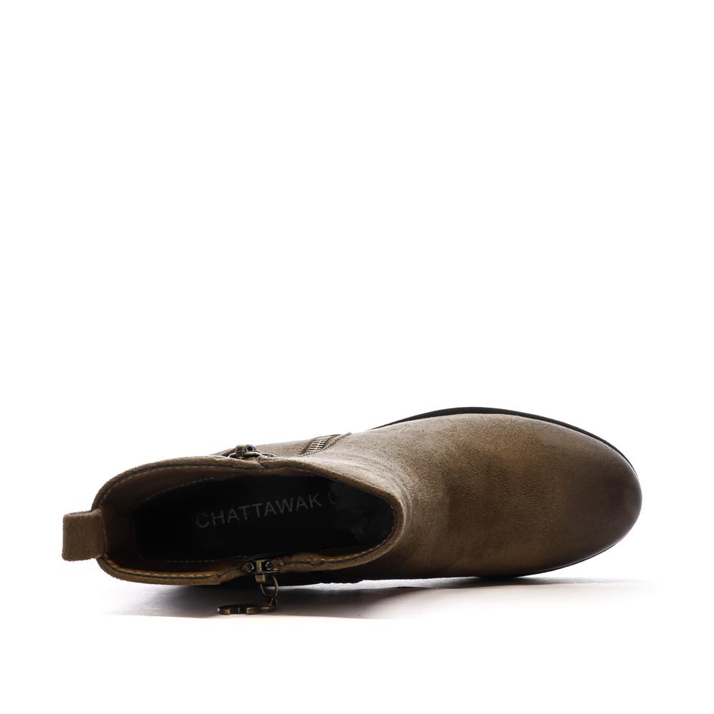 Bottines Marrons Femme Chattawak 8-Vamp vue 4