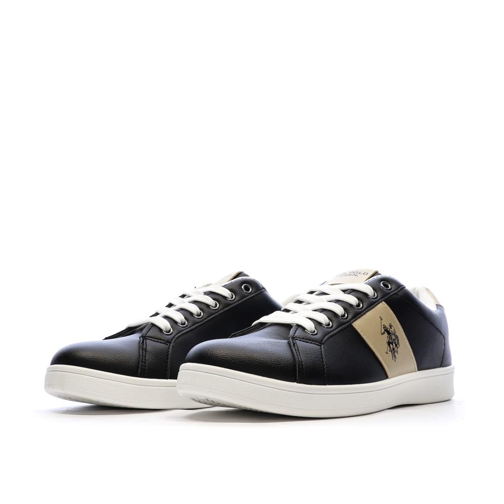 Baskets Noires/Dorés Femme US Polo ASSN For Everyday vue 6