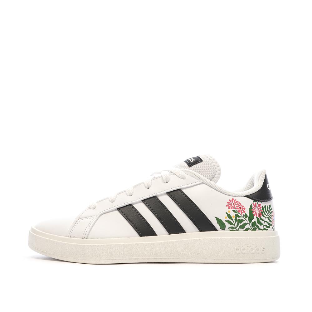 Baskets Blanches/Rouges Femme Adidas Grand Court Base 2.0 pas cher