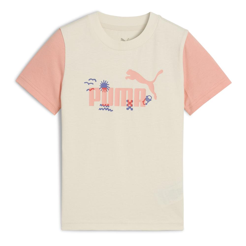 T-shirt Beige/Rose Enfant Puma Sandy Adventures pas cher