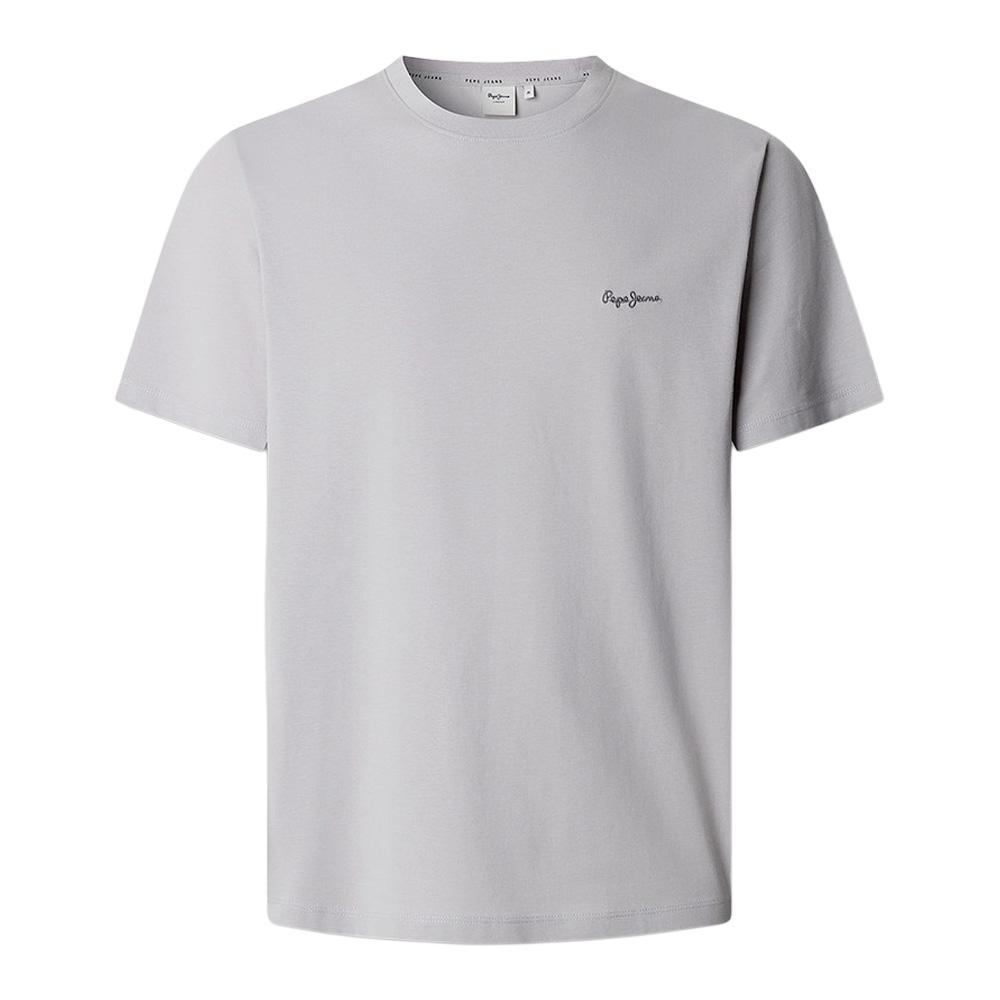 T-Shirt Gris Clair Homme Pepe jeans Contrast Connor pas cher