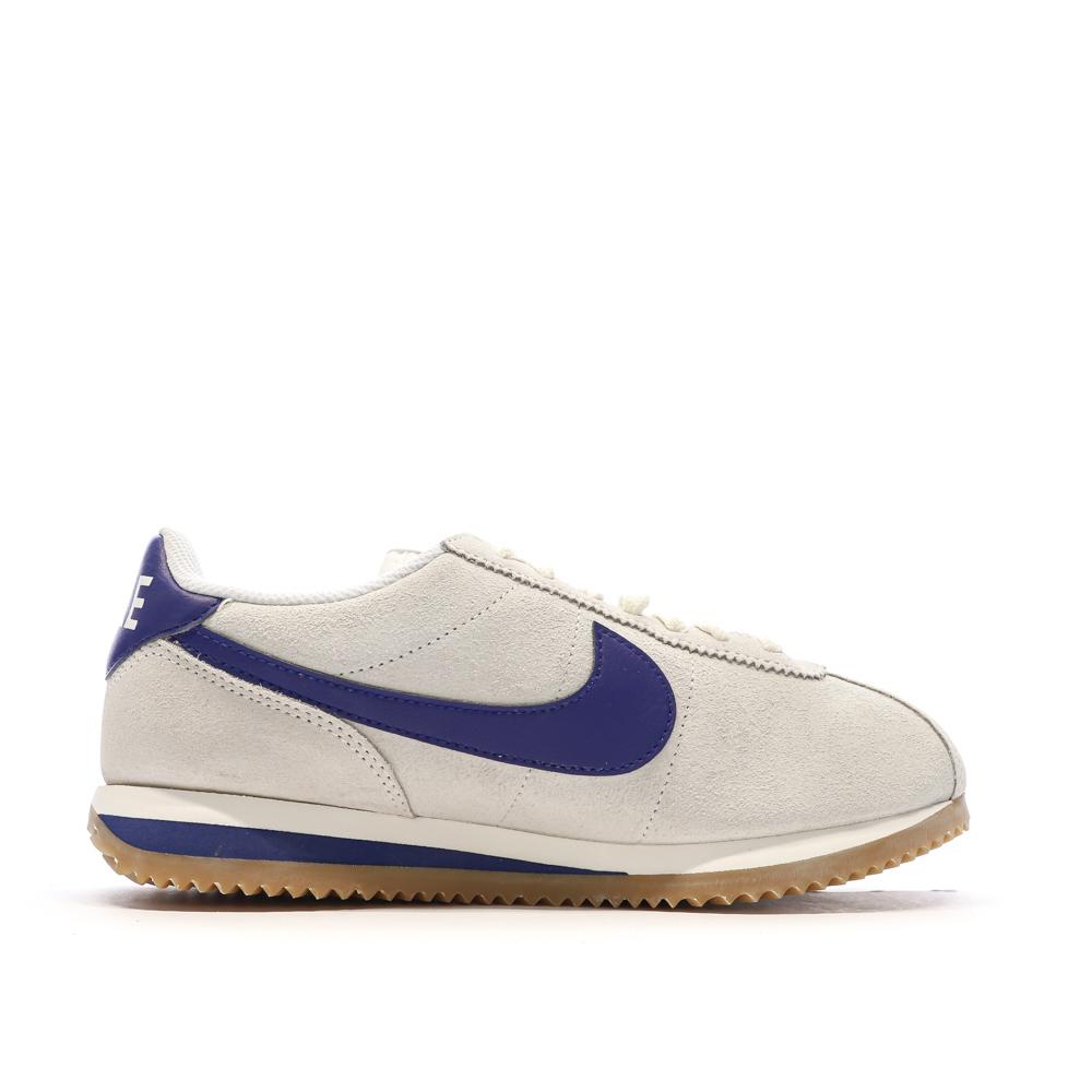 Baskets Bleues/Grises Femme Nike Cortez vue 2