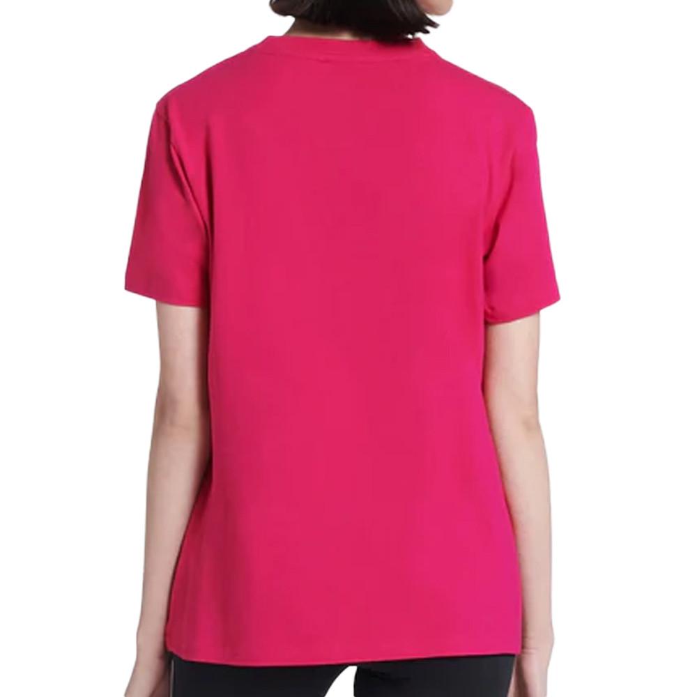 T-shirt Rose Femme Adidas Trefoil vue 2